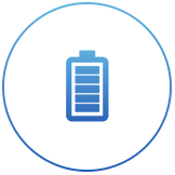 Self charging battery icon