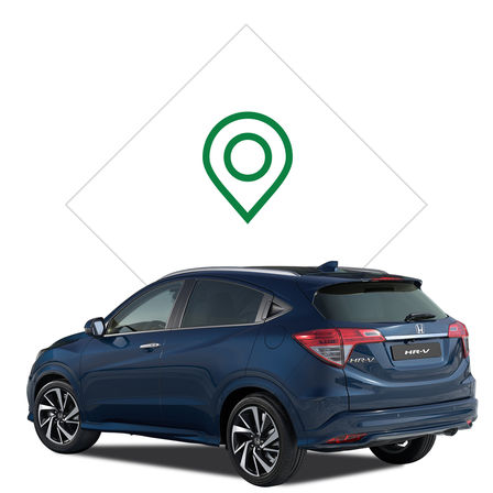 Illustration du concessionnaire du Honda HR-V.
