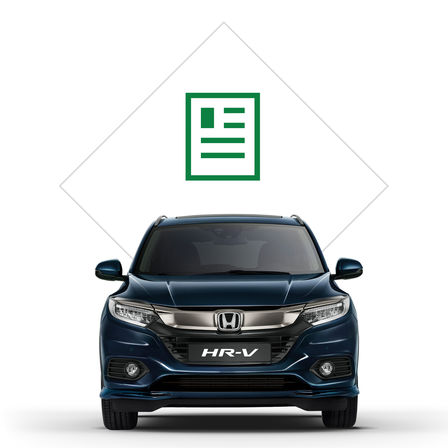 Illustration de la brochure du Honda HR-V.
