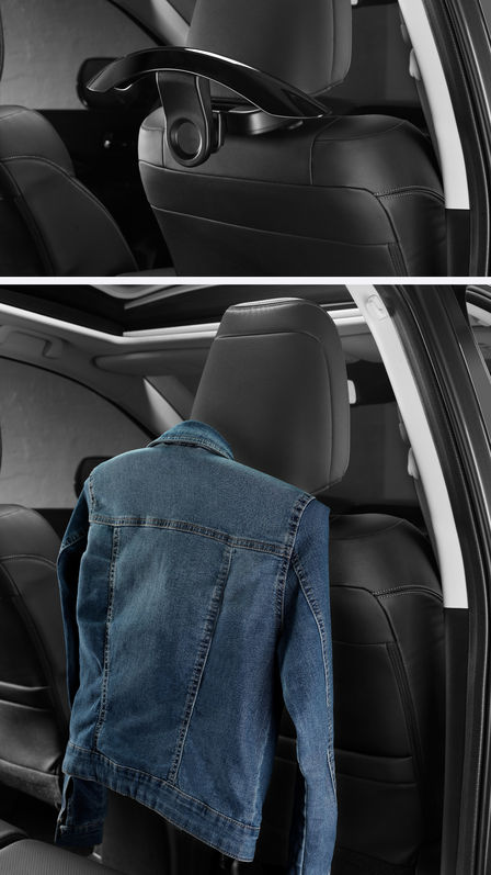 Cintre d'appui-t&ecirc;te fix&eacute; &agrave; l'arri&egrave;re du dossier de si&egrave;ge