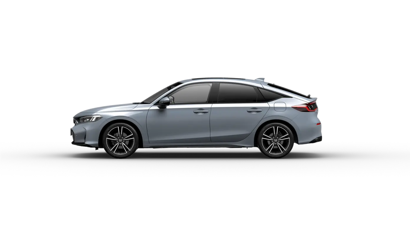 Vue de profil de la Honda Civic