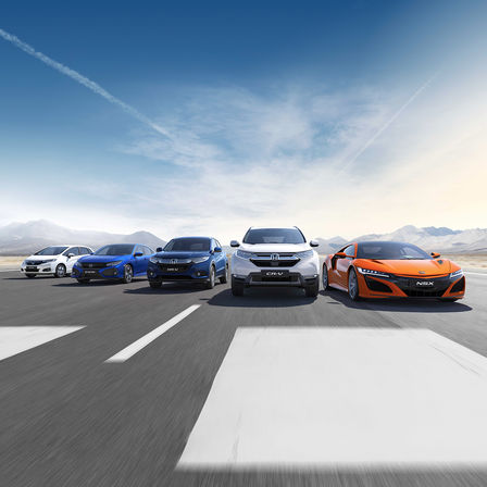 Honda Jazz, Honda Civic, Honda HR-V, Honda CR-V et Honda NSX sur site.