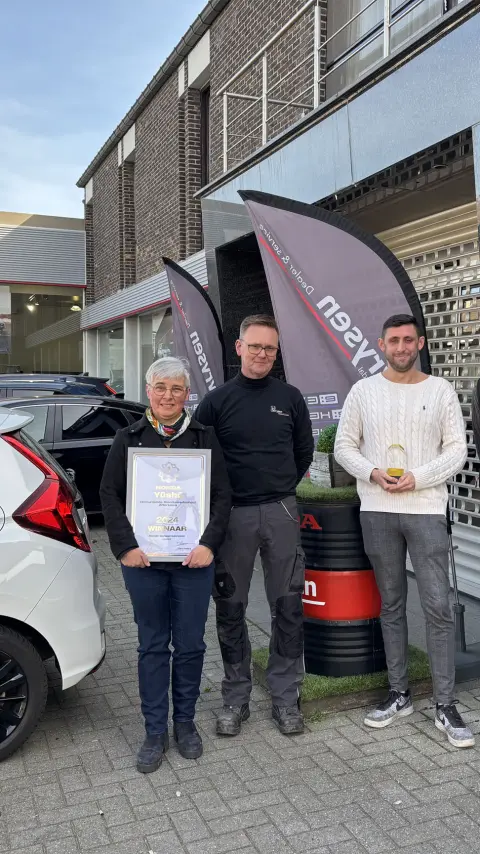 Le concessionnaire Honda reçoit le prix Yushu