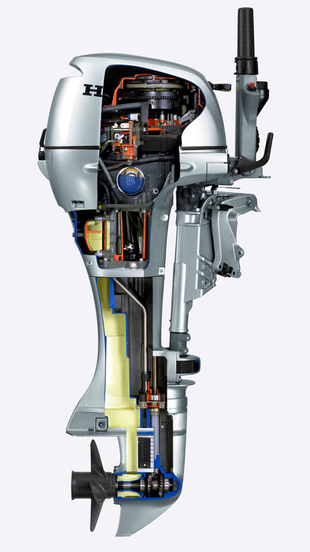 Gros plan de l'intérieur du moteur