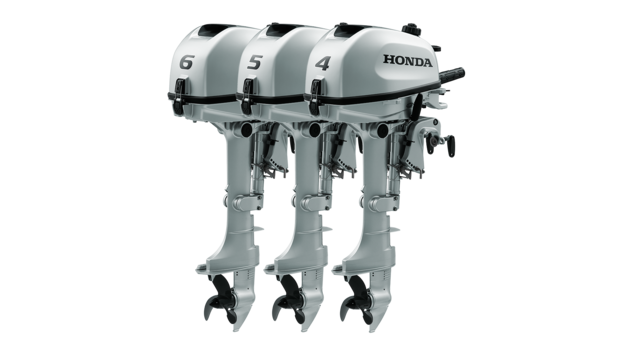 Moteurs BF4, BF5 et BF6 de trois quarts face.