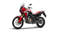 L'Africa Twin sur fond blanc