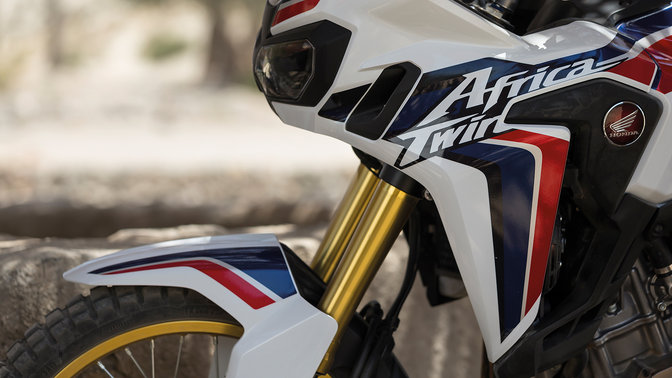 gros plan de l'Africa Twin