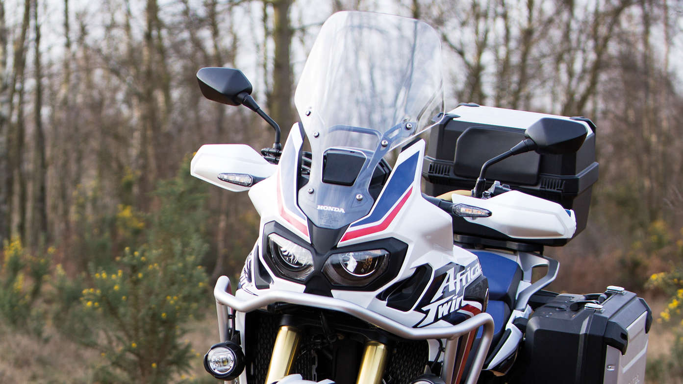 La bulle d'une Honda Africa Twin