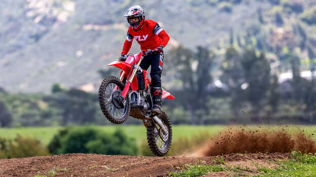 CRF450R  : amortisseur arrière Showa et Pro-Link