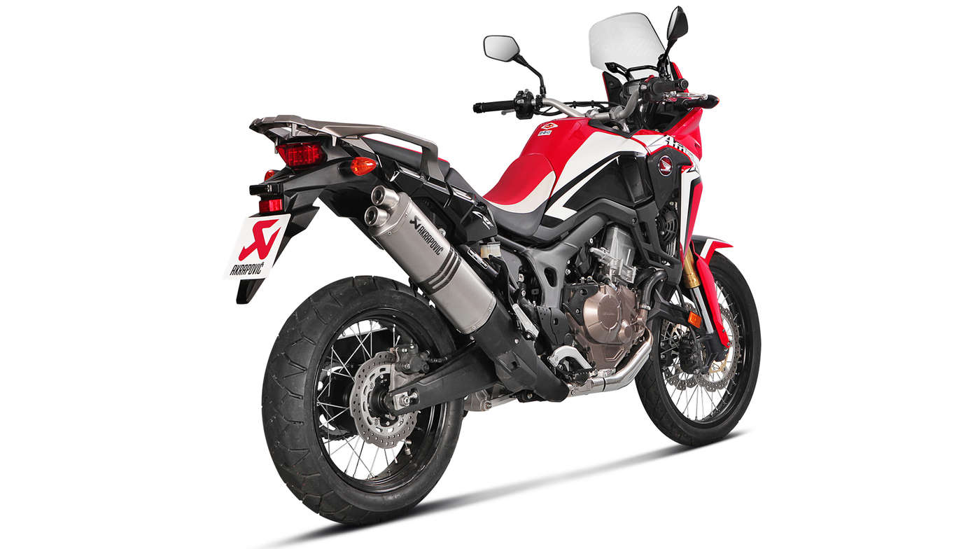 Silencieux Akrapovic à double sortie pour Africa Twin