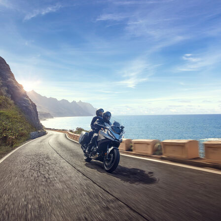 Honda NT1100 : maniabilité et suspension à grand débattement.