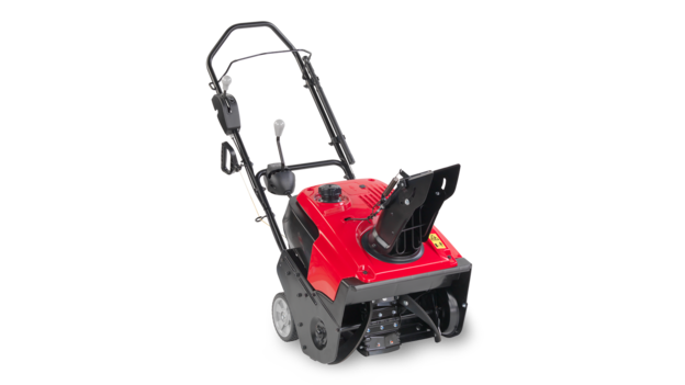 Fraise à neige à étape unique vue de face trois-quart droite