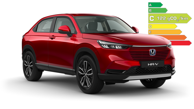 Vue de face de trois quarts du Honda HR-V