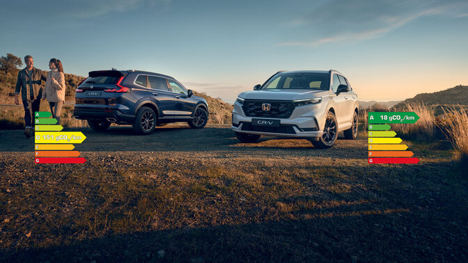 Côté trois quarts du CR-V