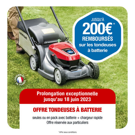 Offre tondeuse à batterie
