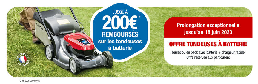 offre tondeuses à batterie