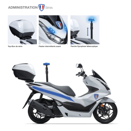 Scooter économique PCX125 Honda Flotte police municipale