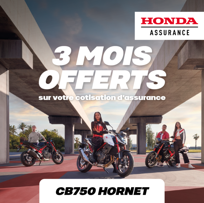 3 mois offert sur cotisation assurance Hornet